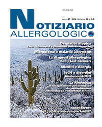 Notiziario allergologico volume 36 n. 2-3